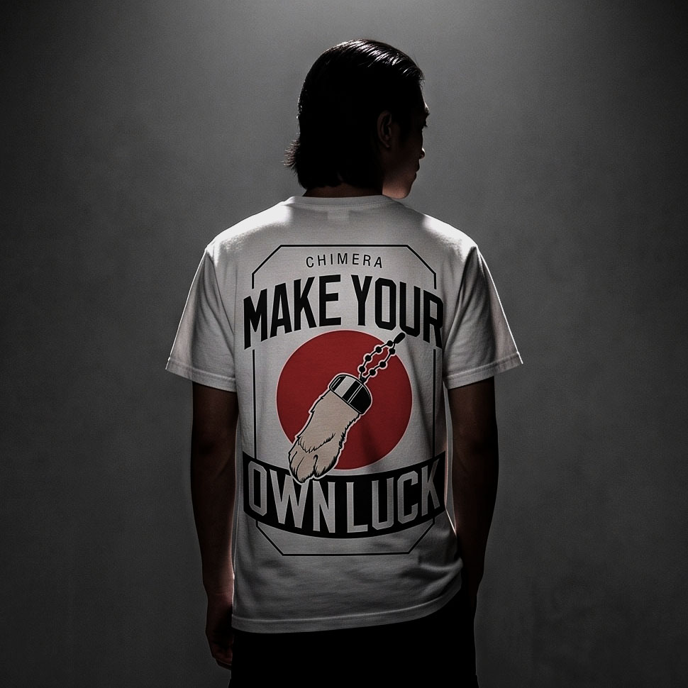 Bunny Paw tee — back print