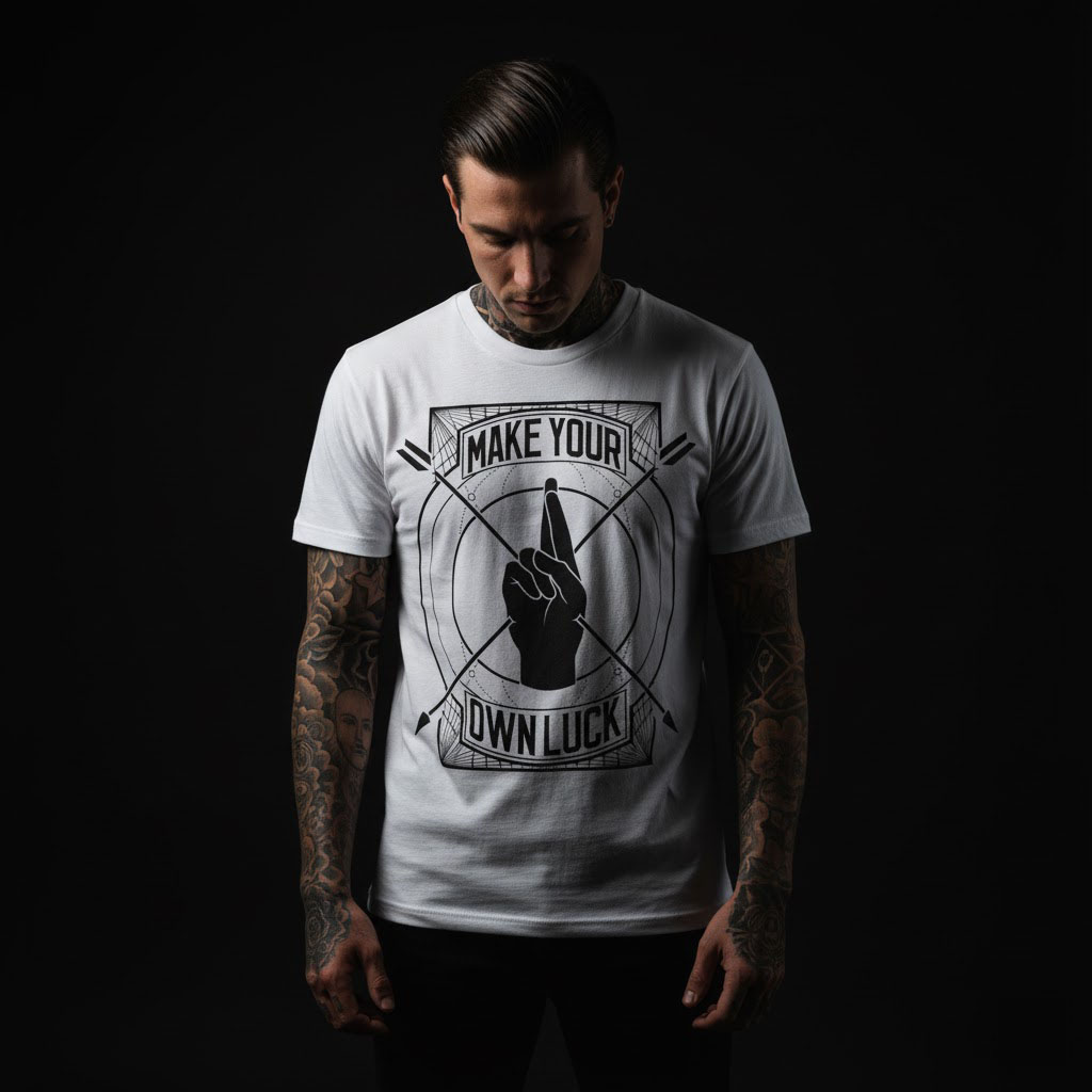 Sacred Hand tee — front print
